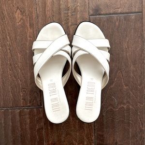 White Shoes from Italy. Size 36, a 6 in Women’s here in the US.